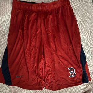 Nike Boston Red Sox - Red and Navy Athletic Shorts